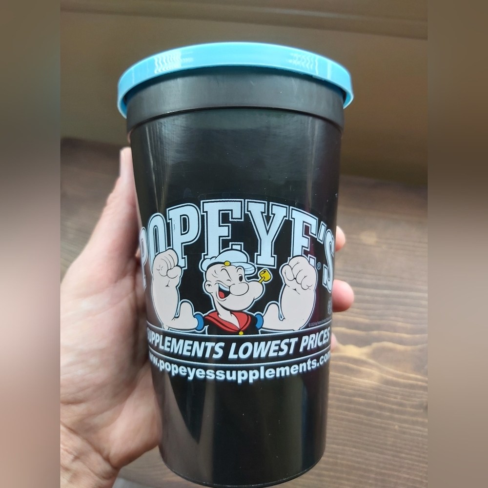 Popeye Plastic Shaker Cup With Lid